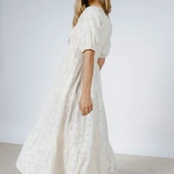 WELLMADE INC New Arrivals Santana Dress In Cream