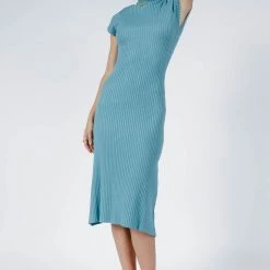 TEA N ROSE Kimi Bodycon Dress In Teal New Arrivals