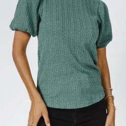 WELLMADE INC Jude Top In Emerald New Arrivals