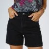 Plastic New Arrivals Bohme Dahlia Mom Shorts In Black