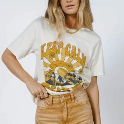 SWEET CLAIRE Keep Calm Graphic Tee