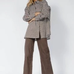 MIOU MUSE PREORDER - Darian Pants In Brown New Arrivals