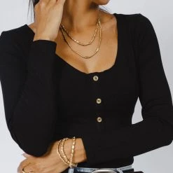 DRESS FORUM Robin Bodysuit In Black New Arrivals