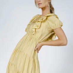 WORUI New Arrivals Laney Midi Dress In Yellow