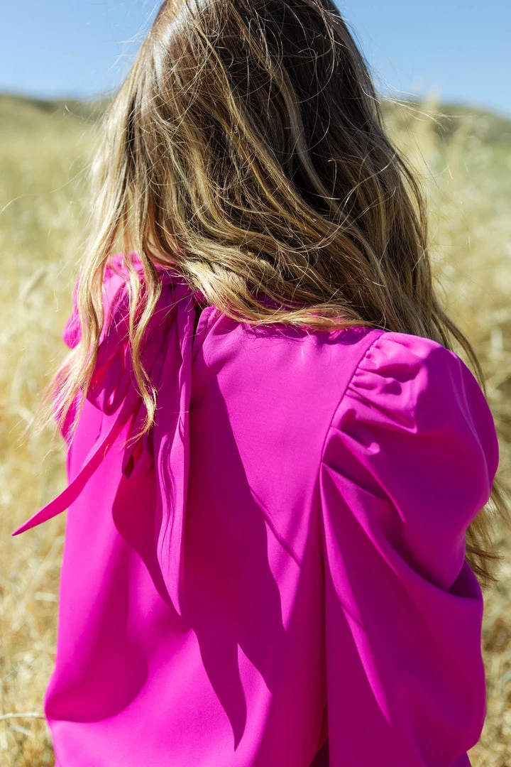 Flying Tomato Monroe Blouse In Fuchsia 8 Flying Tomato Monroe Blouse In Fuchsia