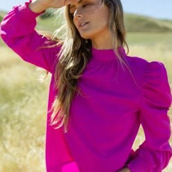 Flying Tomato Monroe Blouse In Fuchsia 19 Flying Tomato Monroe Blouse In Fuchsia