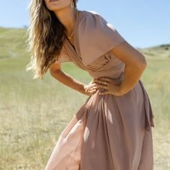 RICARICA New Arrivals PREORDER - Josie Maxi Dress In Taupe 15 RICARICA New Arrivals PREORDER - Josie Maxi Dress In Taupe