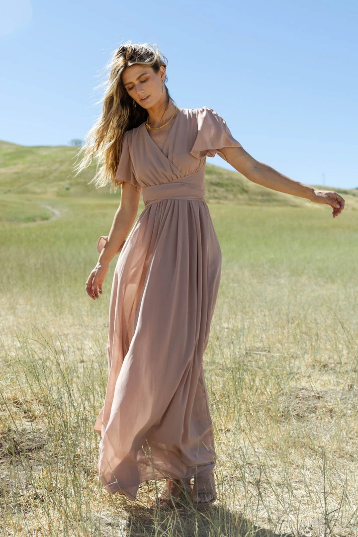 RICARICA New Arrivals PREORDER - Josie Maxi Dress In Taupe 4 RICARICA New Arrivals PREORDER - Josie Maxi Dress In Taupe