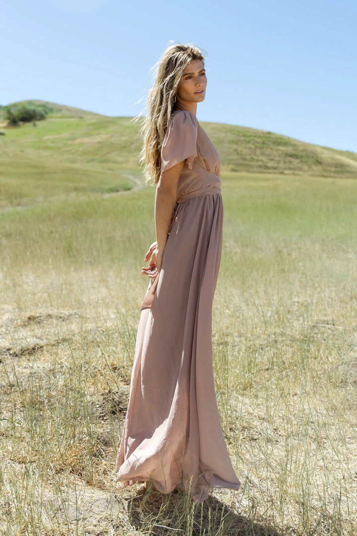 RICARICA New Arrivals PREORDER - Josie Maxi Dress In Taupe 9 RICARICA New Arrivals PREORDER - Josie Maxi Dress In Taupe