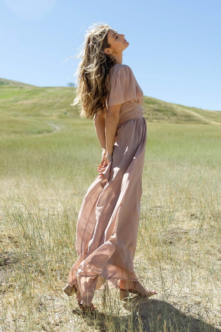 RICARICA New Arrivals PREORDER - Josie Maxi Dress In Taupe 11 RICARICA New Arrivals PREORDER - Josie Maxi Dress In Taupe