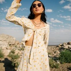 DRESS FORUM Bohme In Bloom Miranda Crop Top - FINAL SALE