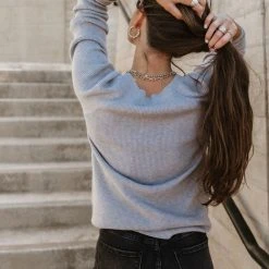 STACCATO Felix Side Button Top - FINAL SALE