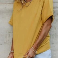 SINA Pamina Rolled Sleeve Top