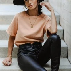 SINA Pamina Rolled Sleeve Top