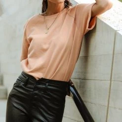 SINA Pamina Rolled Sleeve Top