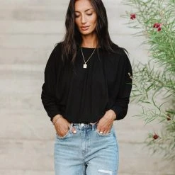 SINA Trista Ruched Sleeve Top - FINAL SALE