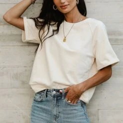 SINA Pamina Rolled Sleeve Top