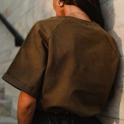 SINA Pamina Rolled Sleeve Top