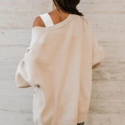 DREAMERS BY DEBUT Jorgie Cardigan In Natural - FINAL SALE Outerwear 14 DREAMERS BY DEBUT Jorgie Cardigan In Natural - FINAL SALE Outerwear