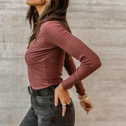 GINGER G Alyssa Ribbed Top Shirts & Blouses 14 GINGER G Alyssa Ribbed Top Shirts & Blouses