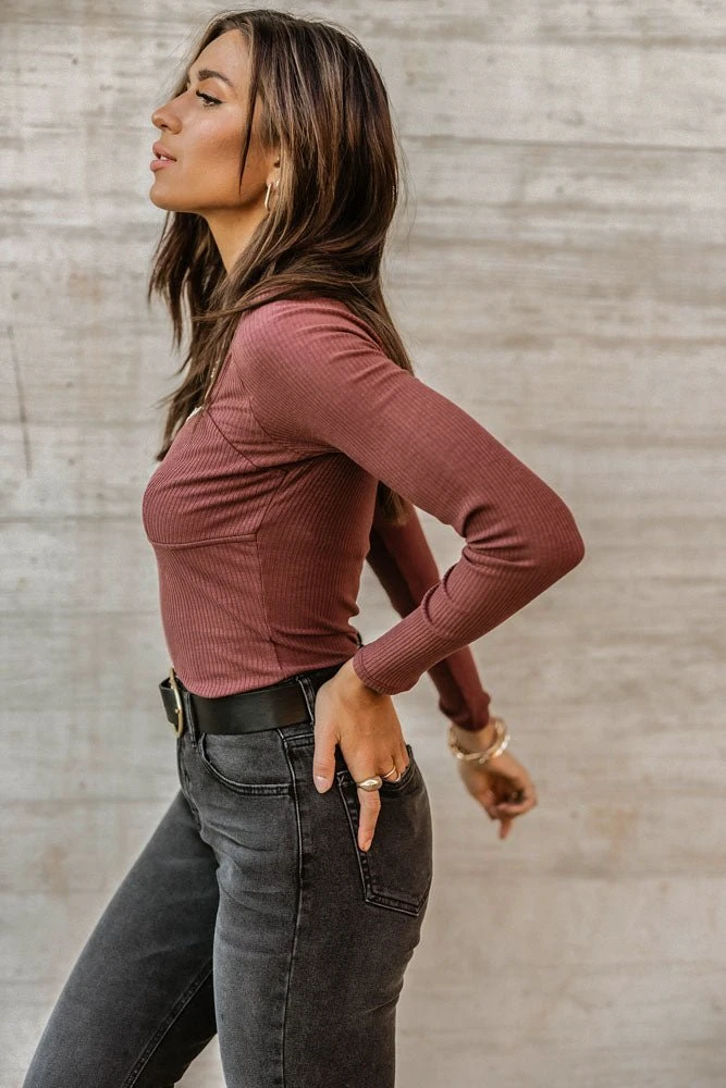 GINGER G Alyssa Ribbed Top Shirts & Blouses 8 GINGER G Alyssa Ribbed Top Shirts & Blouses