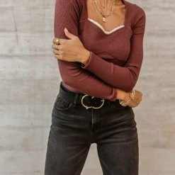 GINGER G Alyssa Ribbed Top Shirts & Blouses 15 GINGER G Alyssa Ribbed Top Shirts & Blouses