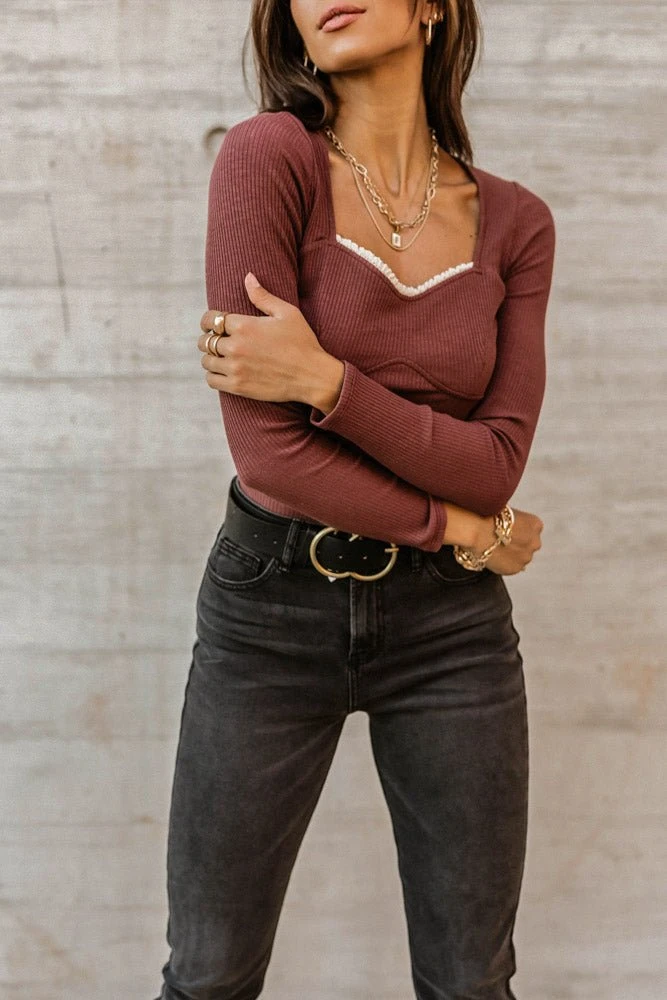 GINGER G Alyssa Ribbed Top Shirts & Blouses 9 GINGER G Alyssa Ribbed Top Shirts & Blouses