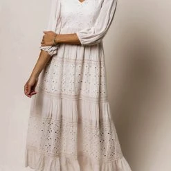 LISTICLE Fresh Markdowns Glenna Maxi Dress In Blush - FINAL SALE