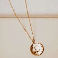 LA RADIANT VAL JEAN GLOBAL Stamped Initial Necklace Necklaces