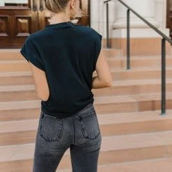 SINA Greta Muscle Tee In Camel