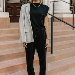 SINA Greta Muscle Tee In Camel