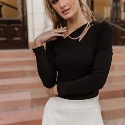 FINAL TOUCH COLLECTION Ellen Cut-Out Top 13 FINAL TOUCH COLLECTION Ellen Cut-Out Top