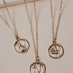 BELLA AND COMPANY Zodiac Coin Pendant Necklace - FINAL SALE
