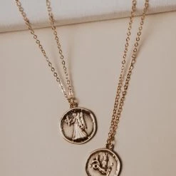BELLA AND COMPANY Zodiac Coin Pendant Necklace - FINAL SALE