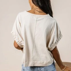 WORUI Priyanka Oversized Top In White