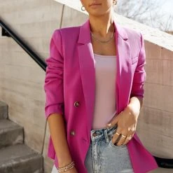 AARON & AMBER Romaine Blazer In Sage