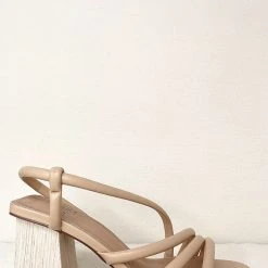 FREE SOUL/MIRACLE MILE Ashley Block Heels In Nude