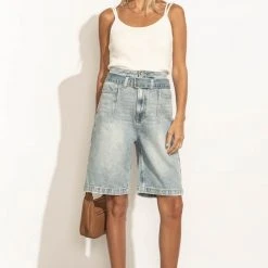 SINA Bianca Double Strap Tank In White Tops