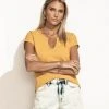 LA MIEL Zoe Tee In Mustard New Arrivals