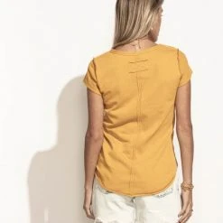 LA MIEL Zoe Tee In Mustard New Arrivals